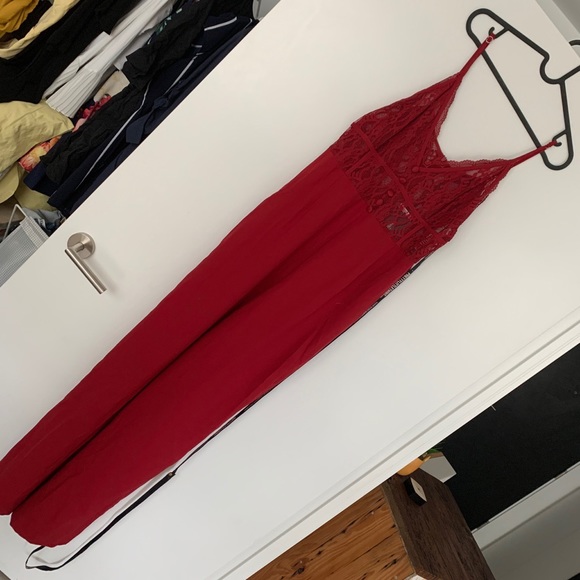 RED ROMPER BUNDLE - Red Romper & Red Jumpsuit - Picture 2 of 8